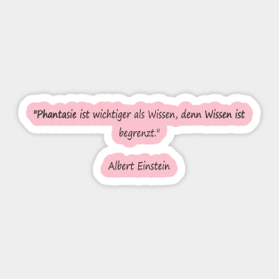 Zitate von Albert Einstein Sticker